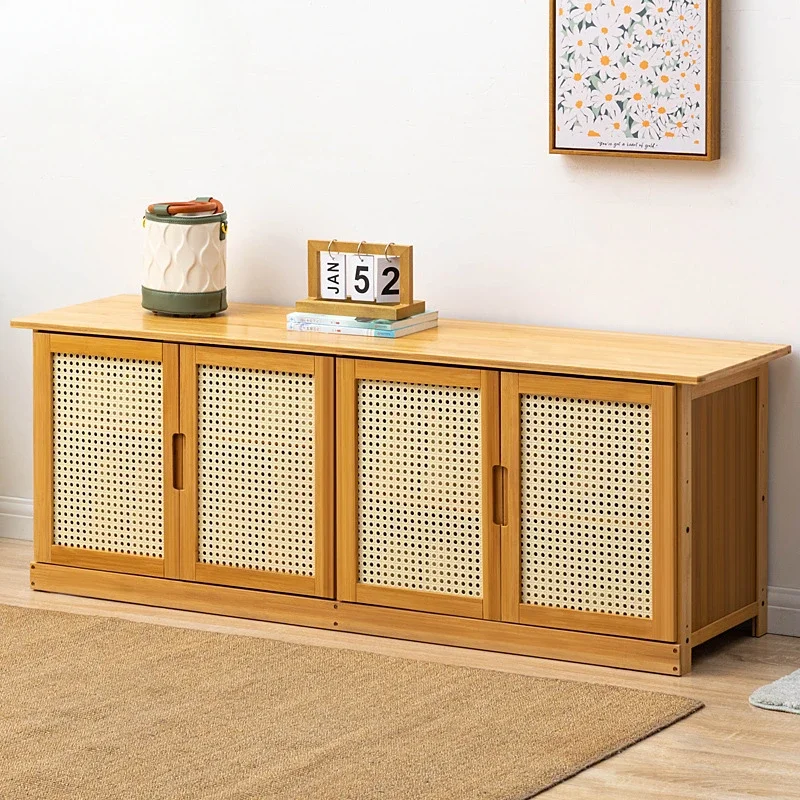 الحد الأدنى خزانة خذاء من الخيزران تنفس شبكة رف الأحذية الحديثة الغبار دائم التخزين المنظم توفير المساحة أثاث المنزل