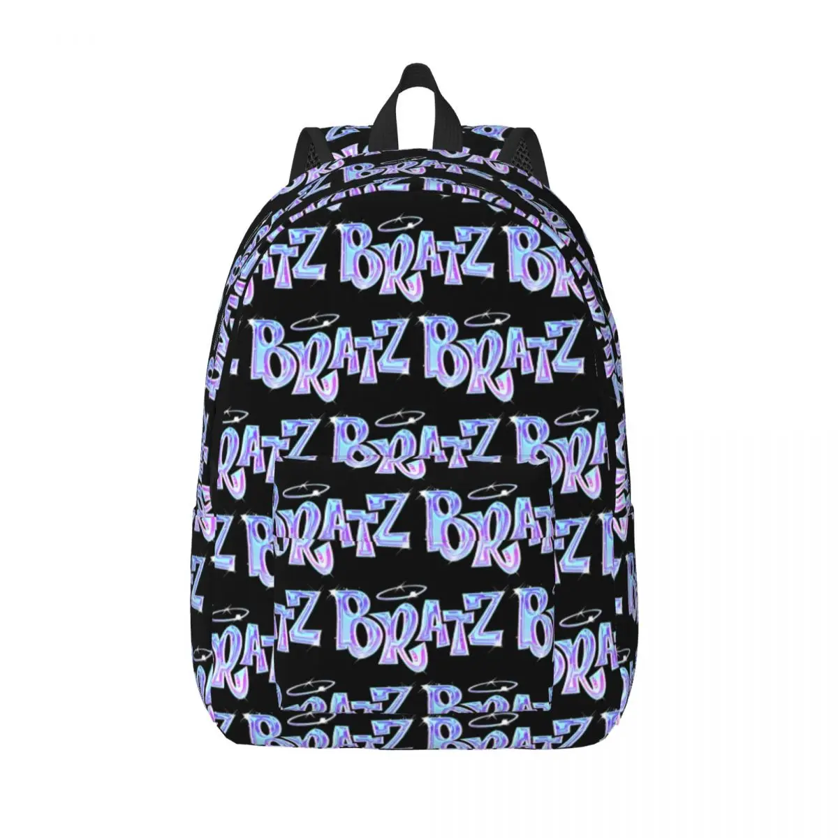 

Bratz Logo Backpack Student Unisex Polyester Travel Backpacks Pattern Style High School Bags Rucksack