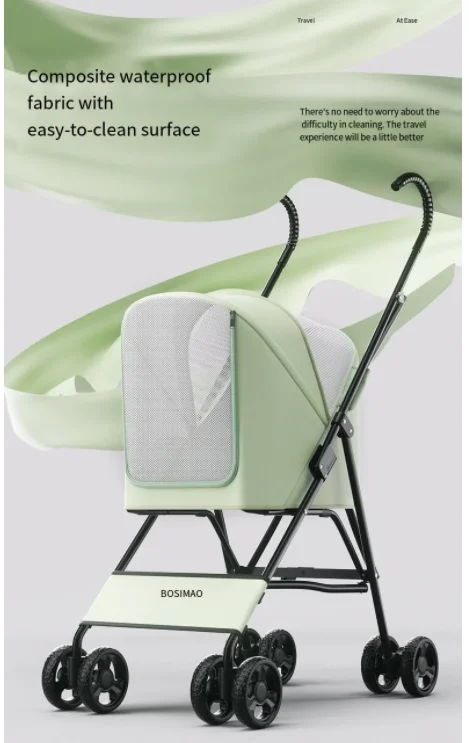 

Тележка для домашних животных весом 10 кг, коляска для домашних животных, тележка для выгула собак, легкая и компактная складная кошка для прогулок на открытом воздухе, небольшой полноприводный