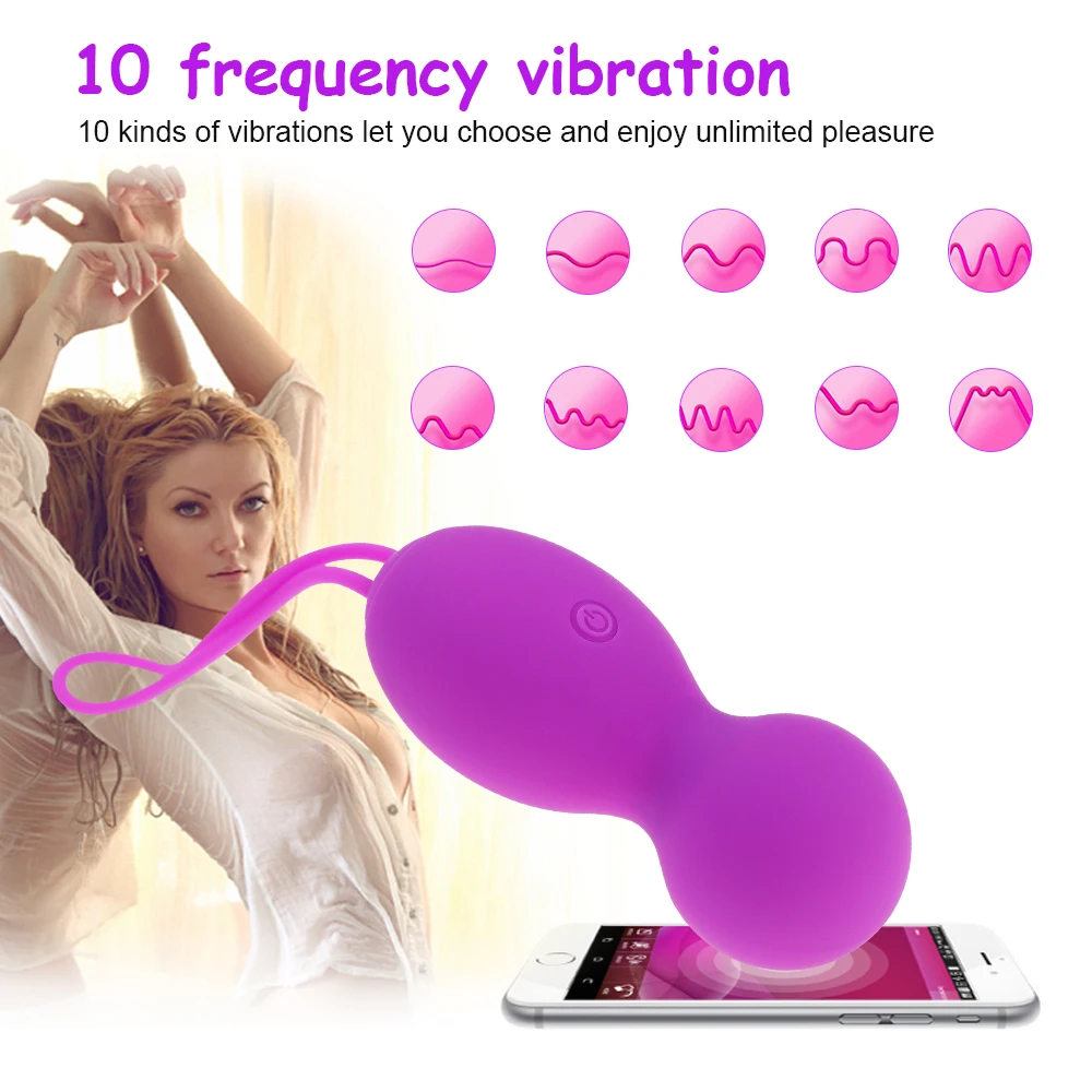 APP Control Vagina Balls Tighten Vagina Muscle Balls Trainer for Women Pelvic Floor Muscles Strengthen Adult Silicone Sex Toys