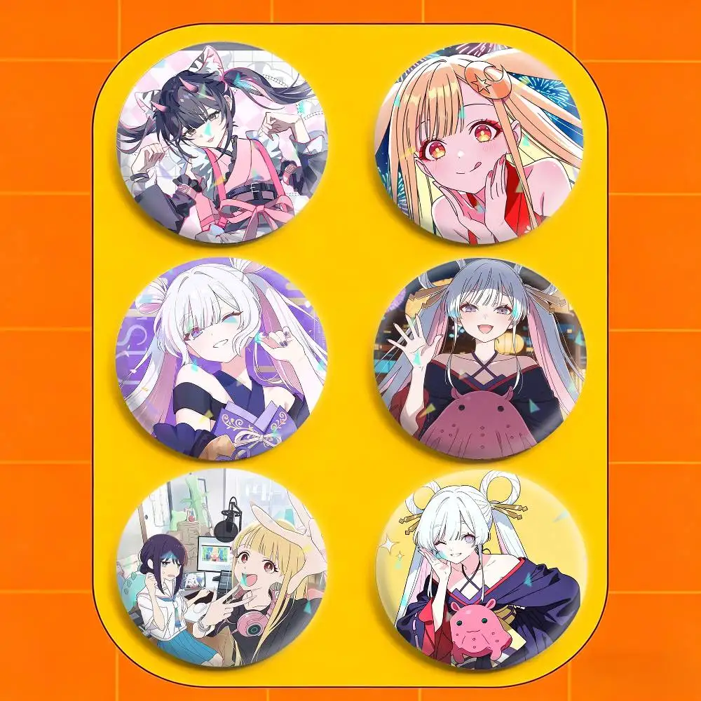Cosmic P-Princess Kaguya  32/44/58mm Handmade Pins Round Brooch Badge Backpacks Clothes Jewelry Gifts