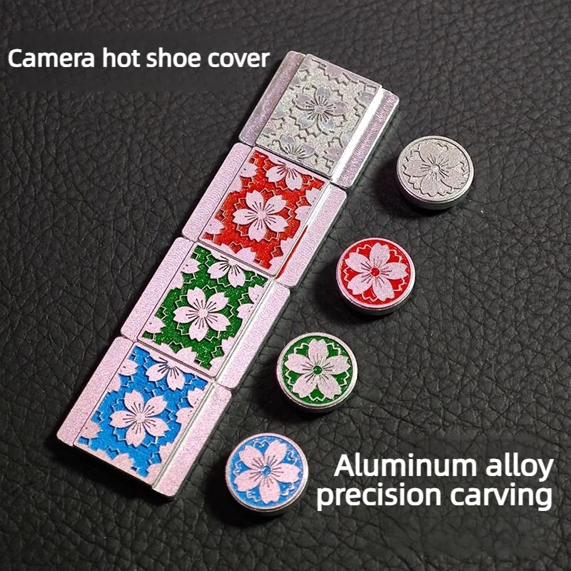 Cherry Blossom Camera Hot ShoeCover Camera Aluminum AlloyHot Shoe CoverAccessory Compatible with Sony Canon Leica Fujifilm Nikon