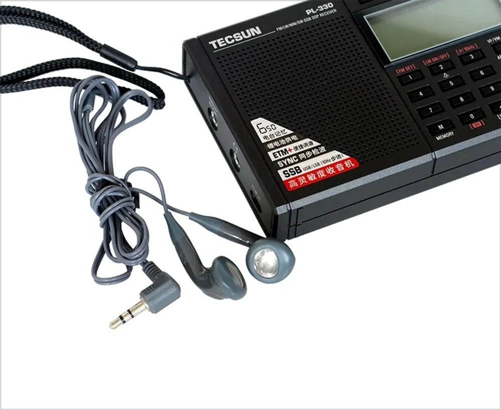Tecsun PL330 draagbare radio-ontvanger met volledige banddekking FM MW SW LW SSB DSP Hoge gevoeligheid Multifunctioneel ontwerp
