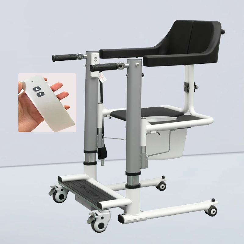 

Multifunctional Patient Transfer Chair Nursing Lift Wheelchair With Toilet and Cushion Medical Waterproof Machine