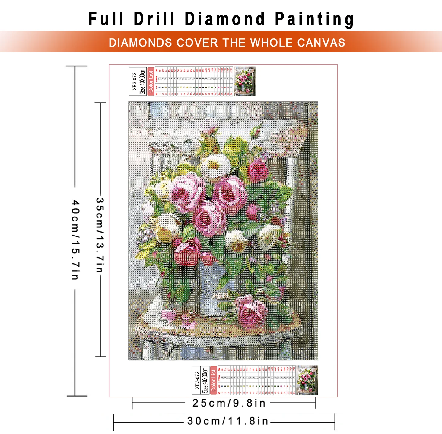 1pc frameless  Diamond Paintin - đánh giá và giá Embroidery Rose