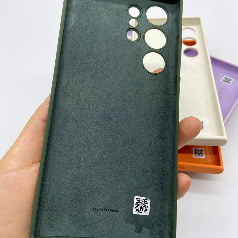 For Samsung Galaxy S23 Ultra Phone Case Liquid Silicone TPU Bumper Soft Shockproof Back Cover For Galaxy S23Ultra S23U