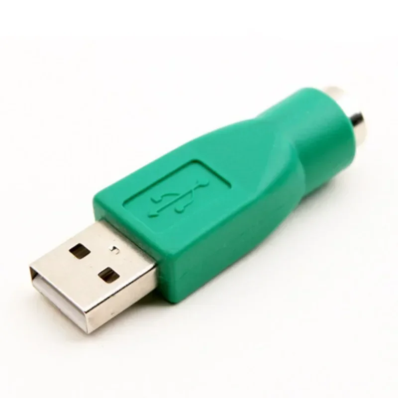 USB To PS2 Green Adapter One Bag One Pack USB Male To 6Pin Female For Keyboard And Mouse Adapter Computer Cables 1pcs
