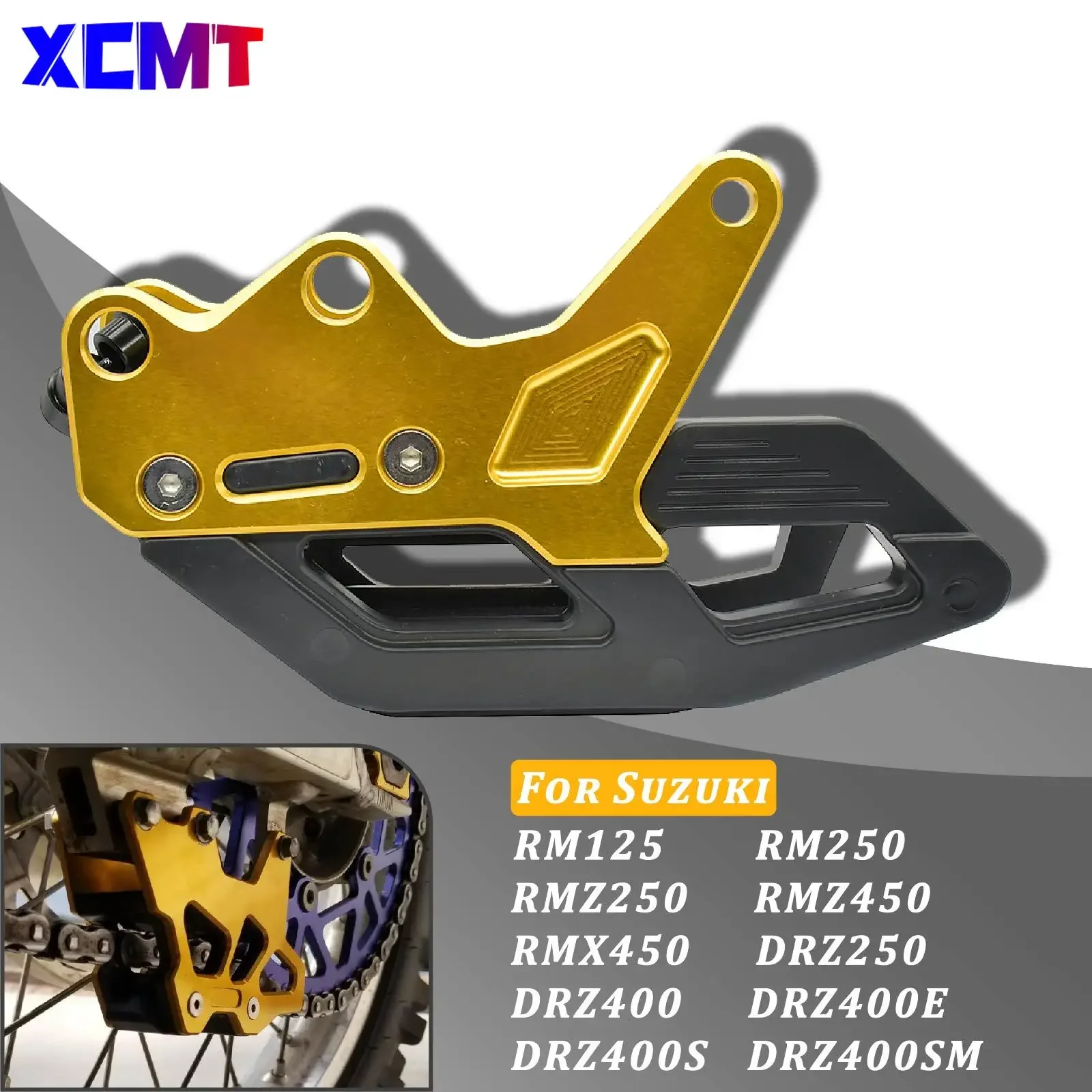 

Motorcycle Chain Guide Guard For SUZUKI RM125 RM250 RMZ RM-Z 250 450 DRZ DR-Z 250 400E 400S 400SM RMX 450Z Pit Bike Dirt Bike