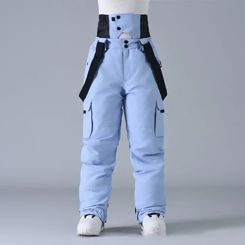 야외 산악 방수 스키 바지, 겨울 스포츠, 따뜻한 스노우 팬츠, 하이킹 오토바이, 여성 스노우보드 의류 