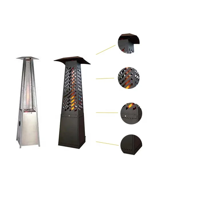 

14kw pyramid outdoor heater wood pellet stove patio heater heating stove party lamp