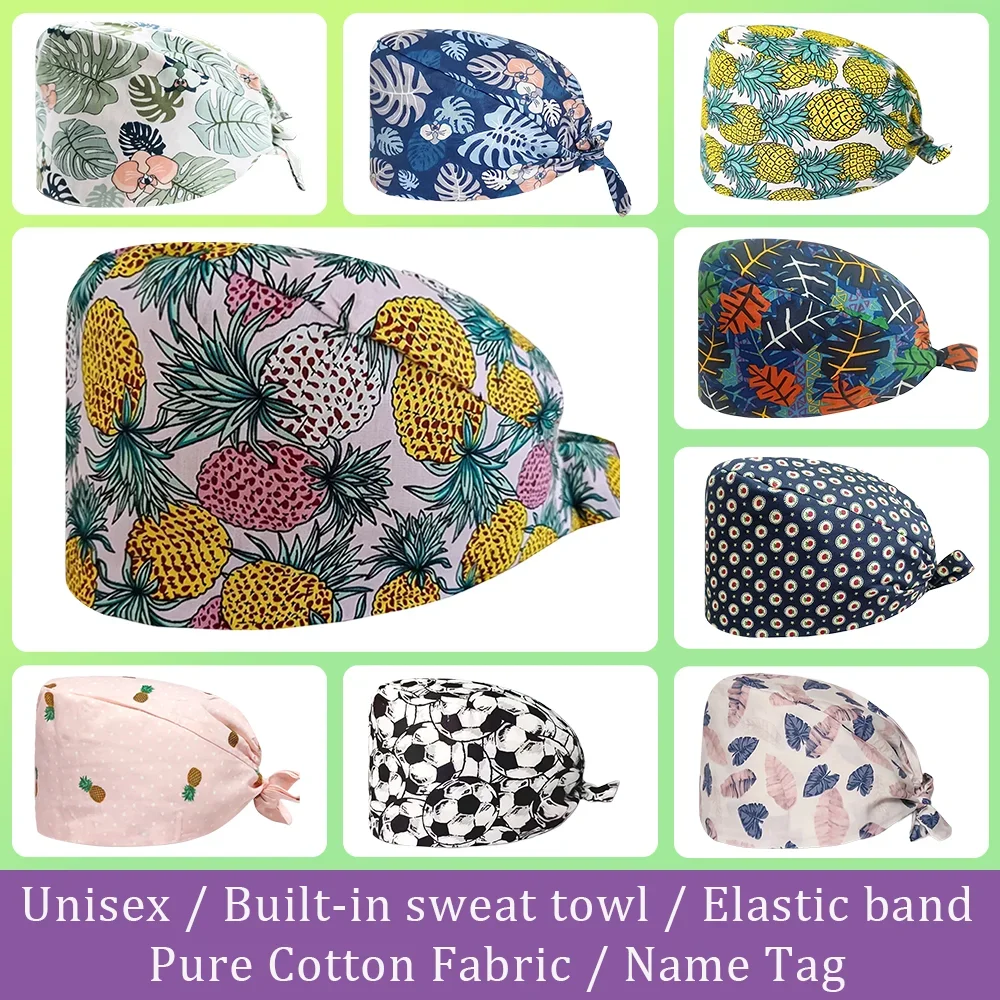 

Surgical Cap Woman Scrub Caps Women's Surgeon Hat Medical Men Hats Vet Nurse Clinical Dentist Doctor Accessories Nursing Lab Spa