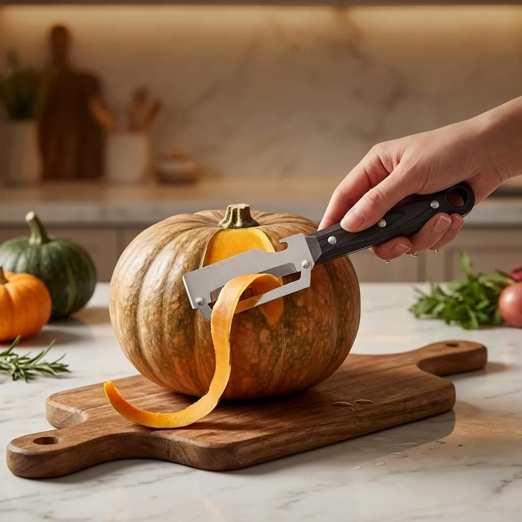 Multi-functional Fruit Vegetable Peeler Durable Sharp Stainless Steel Flat Edge Peeler Knife For Pineapple Pumpkin Sugarcane