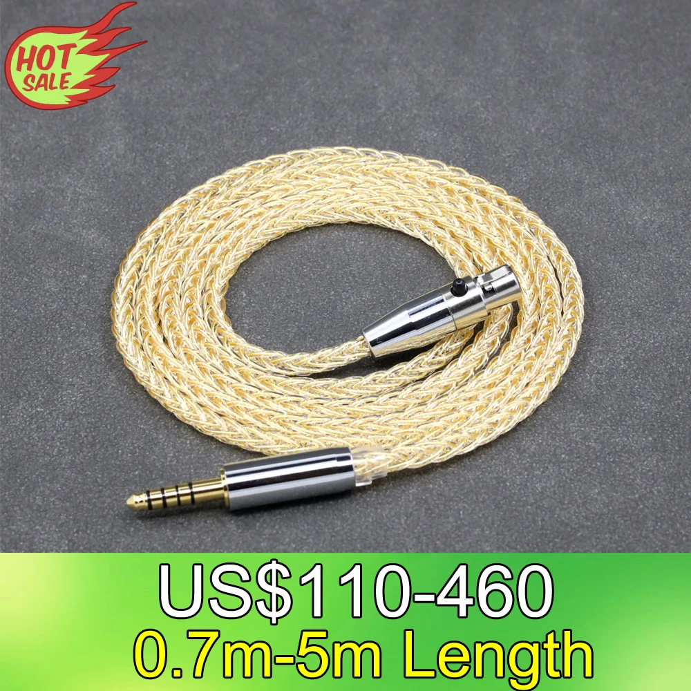 

8 Core 99% 7n Pure Silver 24k Gold Plated Earphone Cable For AKG Q701 K702 K271 K272 K240 K141 K712 K181 K267 K712 LN008802