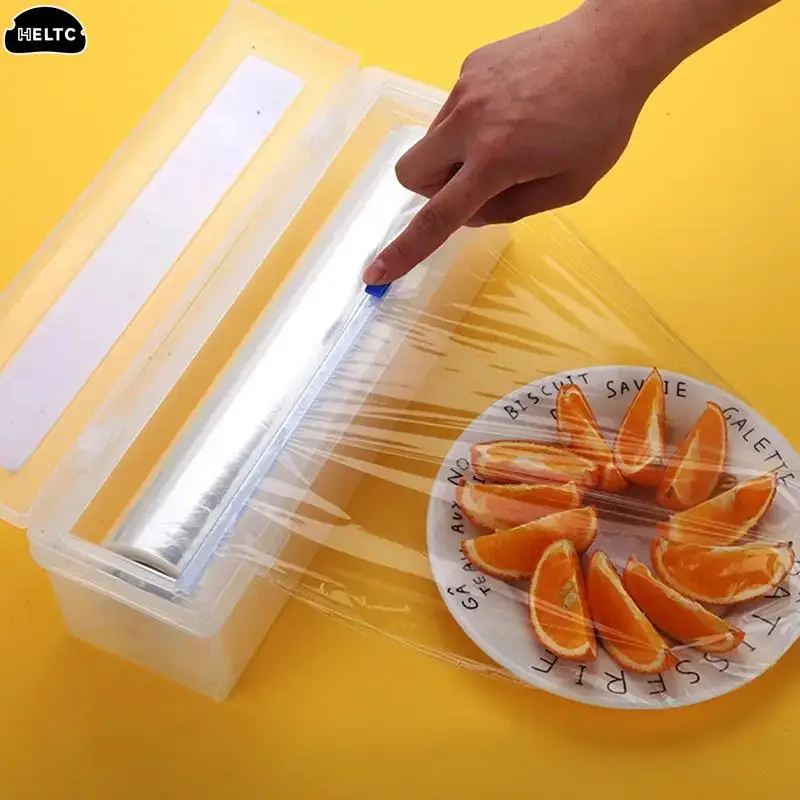 Dispenser per involucro di plastica per la casa e taglierina per pellicola per alimenti taglierina per pellicola estensibile Dispenser per involucro