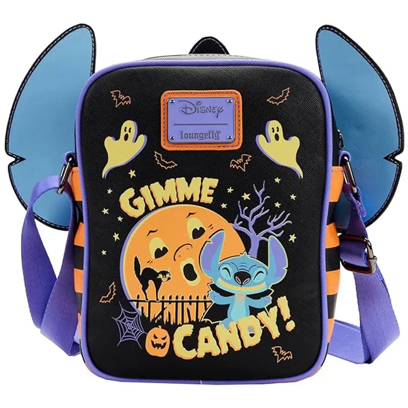 Disney Loungefly Brand Co Branding Lilo & Stitch Halloween Candy Cosplay Passport Shoulder Crossbody Bag Backpack Cartoon Bag