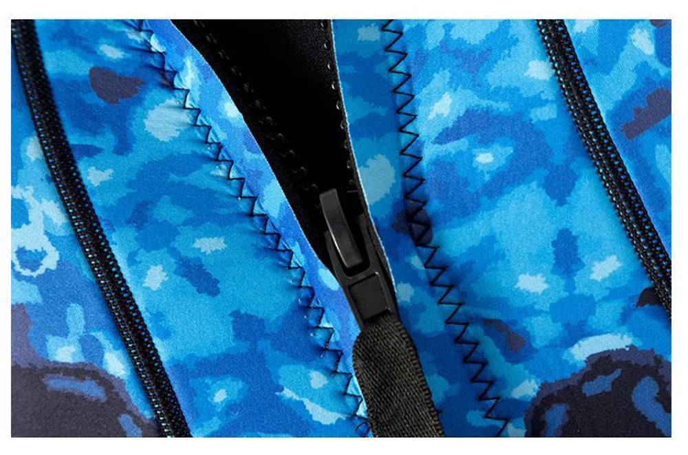 3mm Speerfischen Neoprenanzüge Neoprenanzüge Angeln Tauchen Surfen Schnorcheln Kajakfahren Camouflage Erwachsene Ganzkörper Thermal Warm halten – Detail 5
