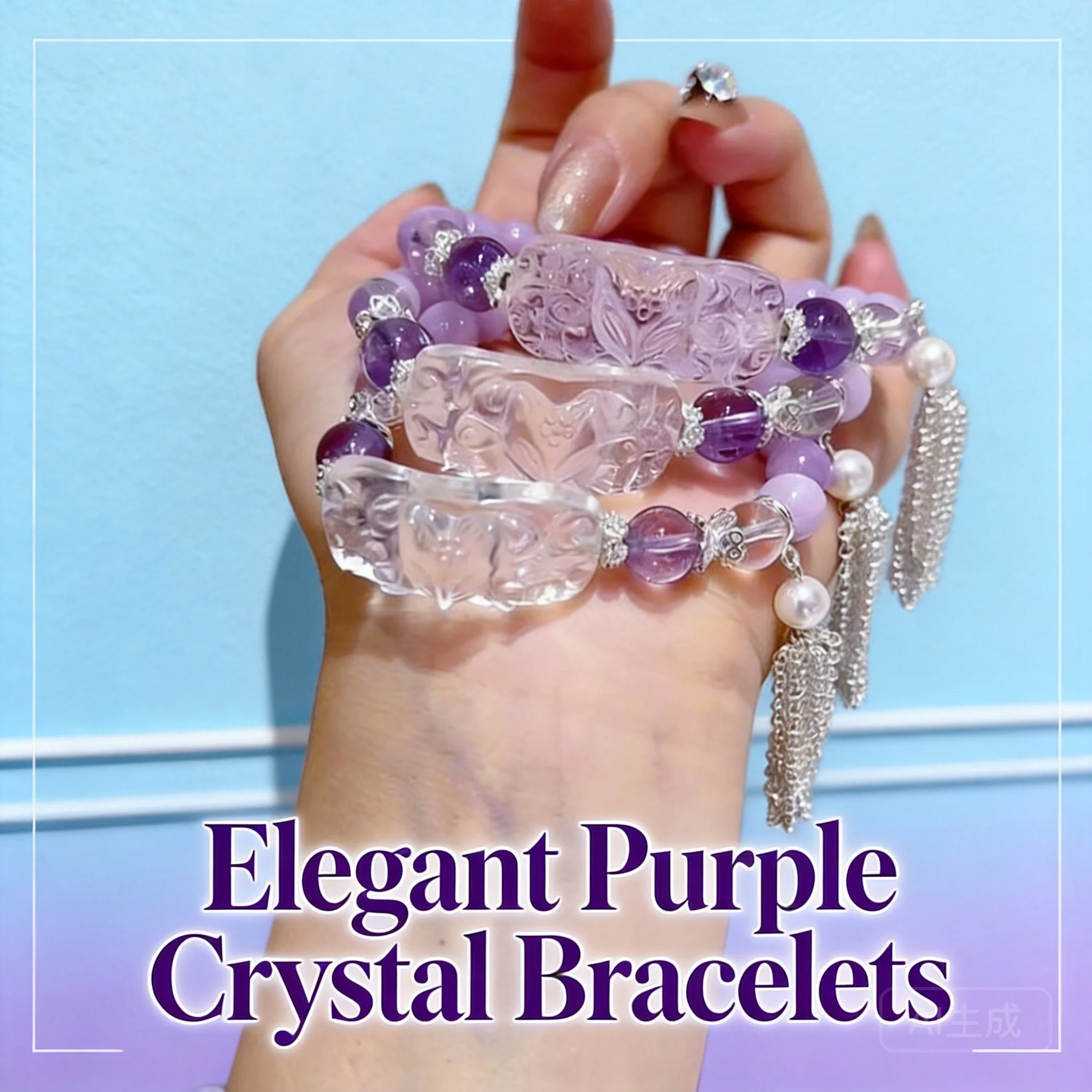 2026-kunzite-clear-quartz-crystal-bracelet-with-carved-nine-tailed-fox-charm-for-women-daily-wear-party-birthday-gift-spiritual