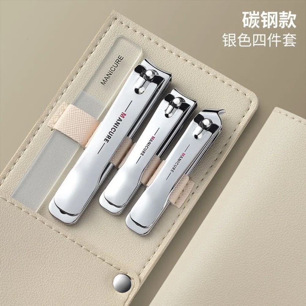 Nieuwe Nagelknipper Set 4/10 Stuks Met Lederen Tas Professionele Trimmer Pedicure Care Tools Manicure Set Thuiszorg gift Uñas