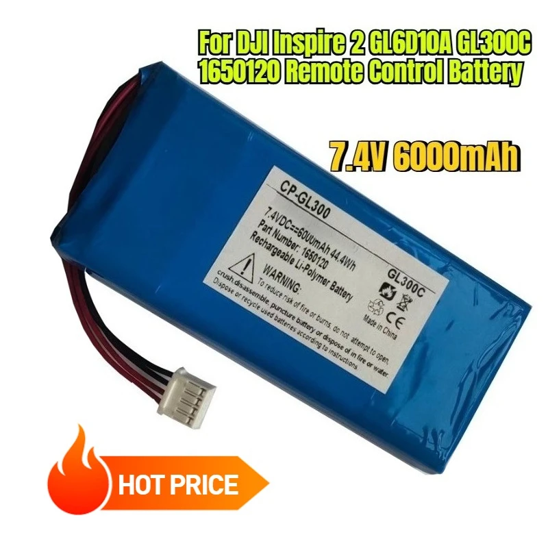 

6000mAh for DJI Inspire 2 GL6D10A GL300C 1650120 Remote Control Battery
