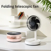 2026 New Desktop Fan USB Charging Model, Long Endurance Foldable Mini Retractable Fan, Dormitory Portable Desktop Electric Fan 2