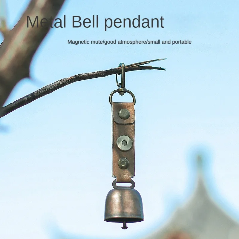 Outdoor Bell Pendant Ornament, Key Buckle, Cowbell, Pet, Bear, Camping, Mountaineering Accessories