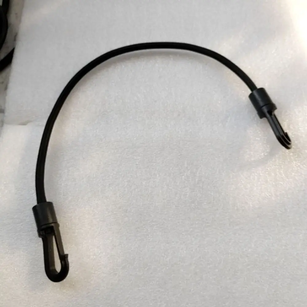 

Double Ended Hook Strapping Small Elastic Rope 10cm Rope Black Mini Bungee Cords Elastic Band Mini Portable Camping Pom Rope