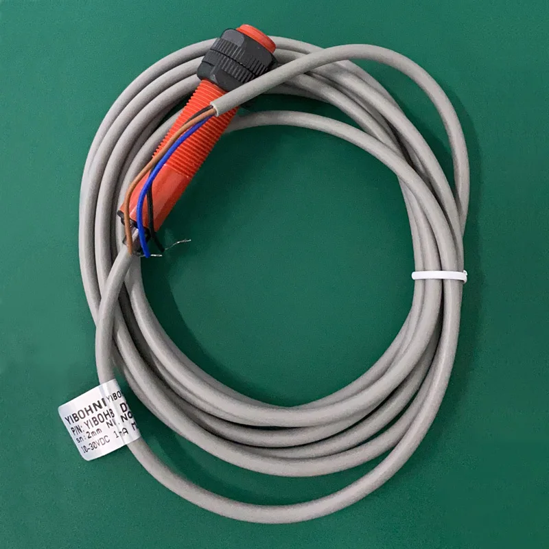 BOJKE D1202N M12 Capacitive NPN Normally Open Cylindrical Proximity Switch 2mm Plastic Glass Cloth