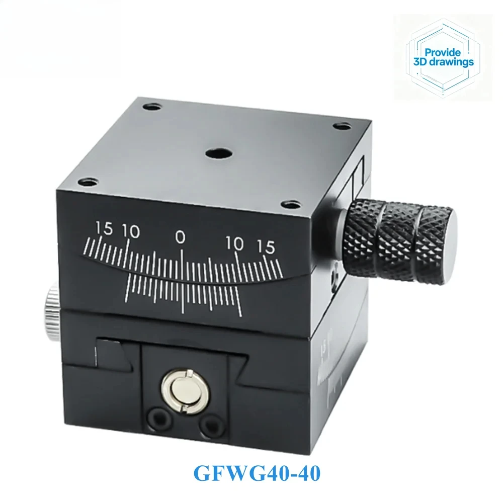 Looook Store  XY‑Axis Manual Goniometer Angle Swing Displacement Stage 40/60mm GFWG40 GFWG60 Linear‑Sliding‑Table