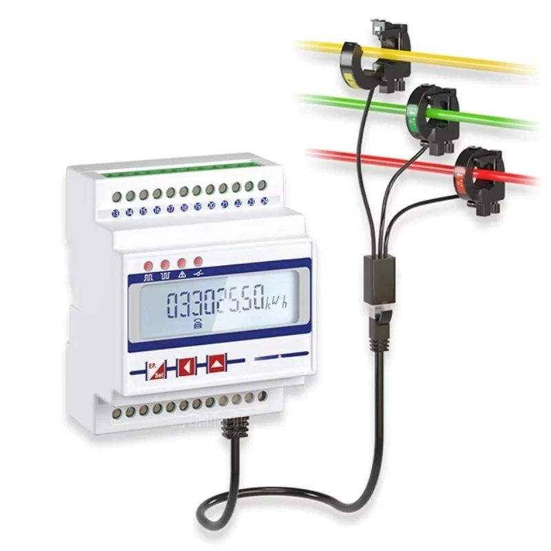 

StandardeL SDE430-C200 200A Three-Phase Power Analyzer RS485 CT MODBUS-RTU Split Coil Current Energy Meter 0.5 Accuracy Class