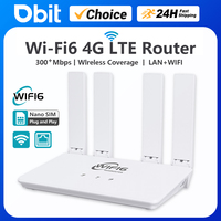 4G Lte Router Wifi 6  Routers 300Mbps Modem 4g Wifi Sim Card Hotspot Signal Extender  4 Foldable antennas for Europe Asia Korea