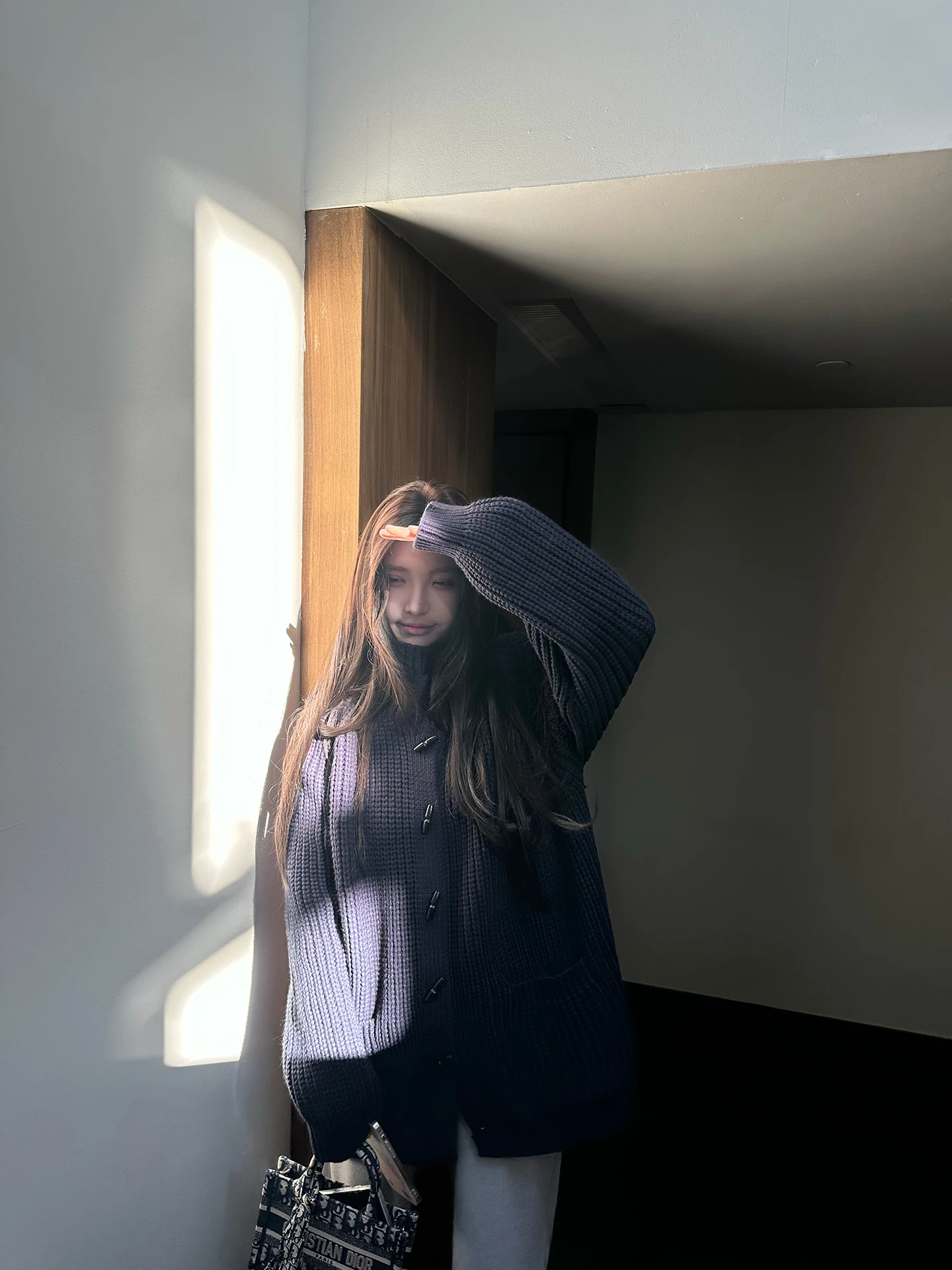 

Renaissance MISS CHANGE Extra Thi Lazy High Collar Buttoned Coat Sweater Outerwear Knitted Warm Autumn Winter Women's Faion