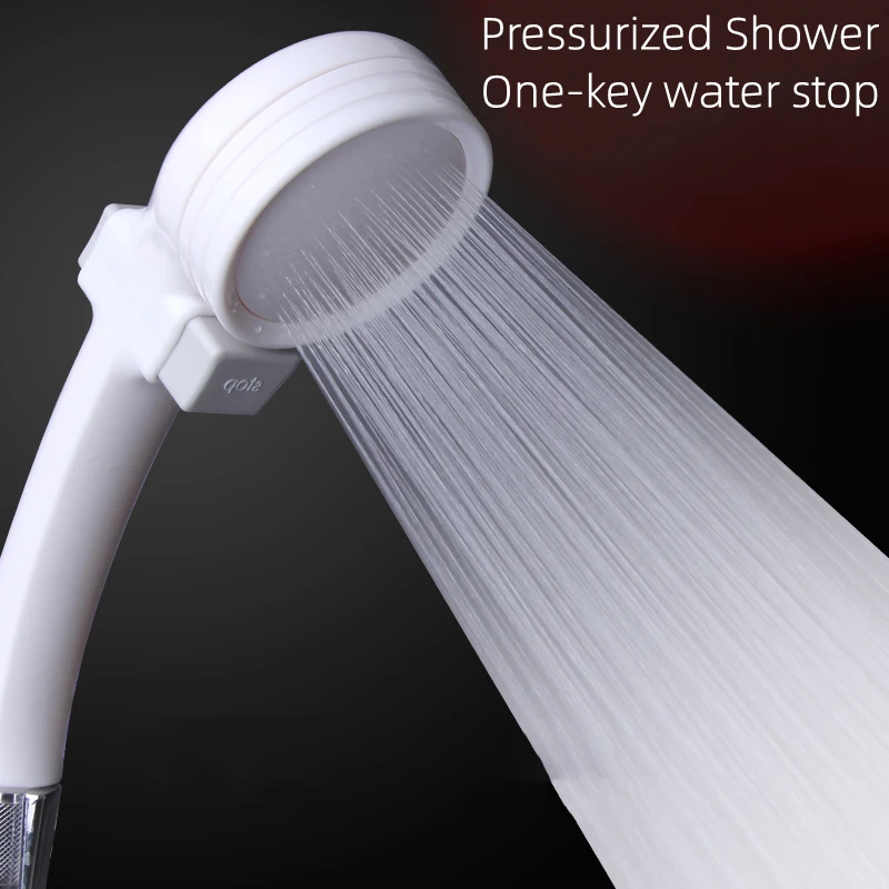 Pressurized Rainfall Shower Head white Shower Head Water Saving Spray Nozzle High Pressure Bathroom Showerhead accessories