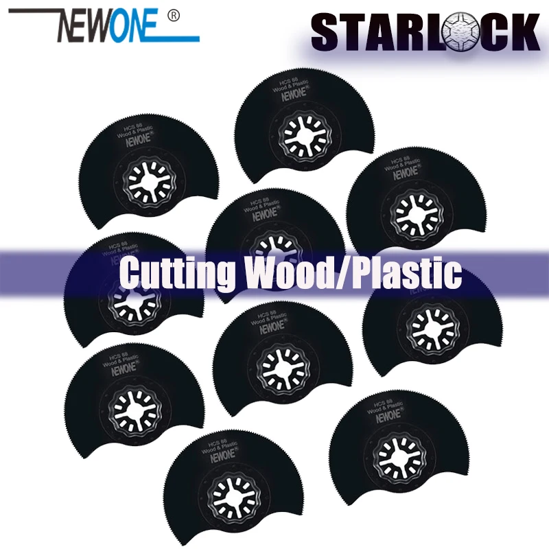 

NEWONE 3-1/2" HCS flush segment Starlock Multi Saw Blade Pack Oscillating Tool Blades for Cutting Wood Drywall Plastics