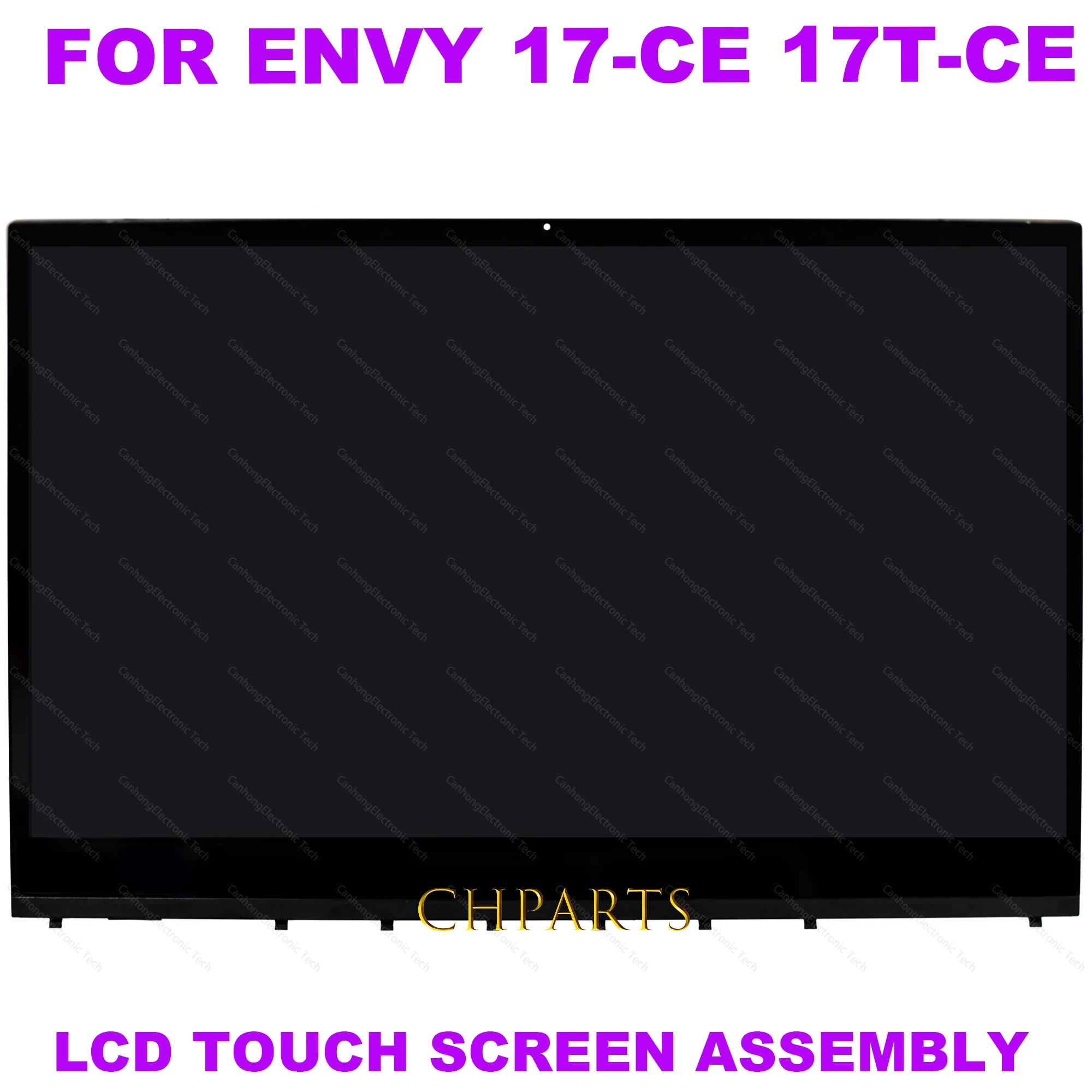 Imagem -02 - Original L52653001 para hp Envy 17 17-ce 17t-ce Fhd 1920*1080 Tela de Toque Lcd Montagem Substituir Display do Portátil L54269-001