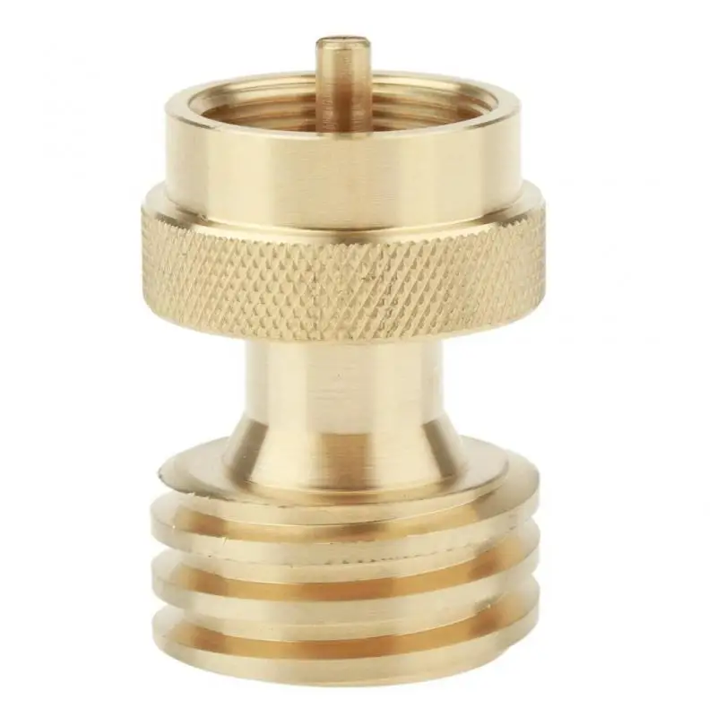 Connecteur universel de convertisseur d'adaptateur de propane de bouteille d'acier de gaz en laiton précieux