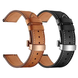 20mm 22mm Band For Samsung Galaxy watch Gear s3/active 2/4/5/6/5 Pro/6 classic Leather bracelet correa Huawei GT/2/2e/3/4 strap