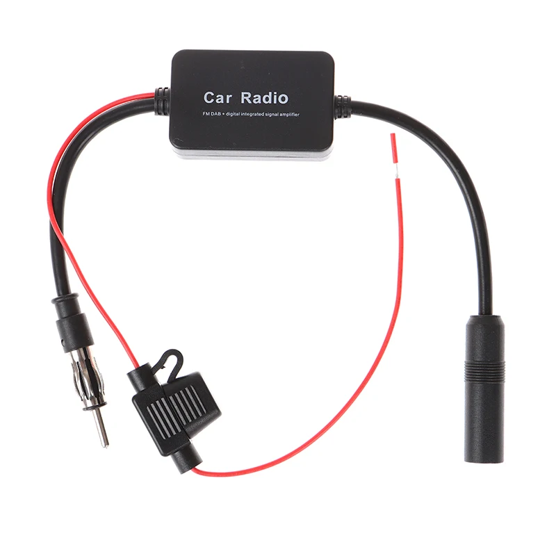 1Set Car Stereo FM & AM Radio Signal Antenna Aerial Signal Amp Amplifier Booster Cable