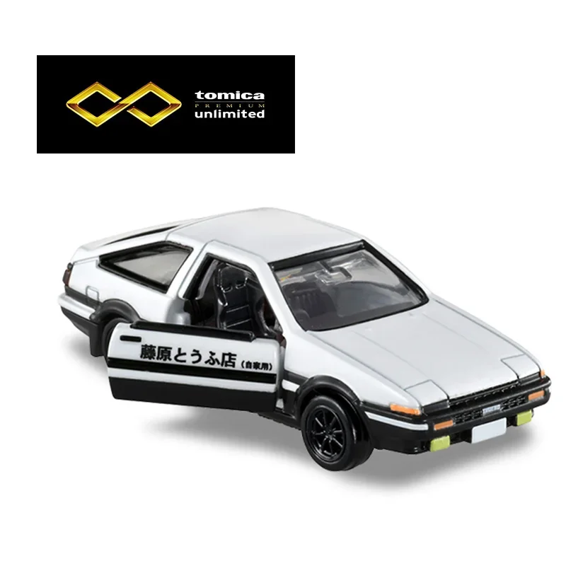 TOMY Initial D Toyota AE86 Fujiwara Takumi UNLIMITED Legierungsauto Druckguss & Spielzeugfahrzeuge Miniaturschuptautomodell für Kinder