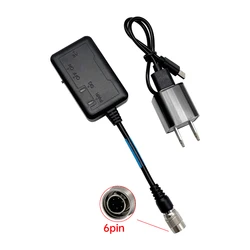 6 Pin Bluetooth Adapter For Top-con Hirose Sok-kia South Total Stations With Charger And Cable To USB Data Cable FC-24L