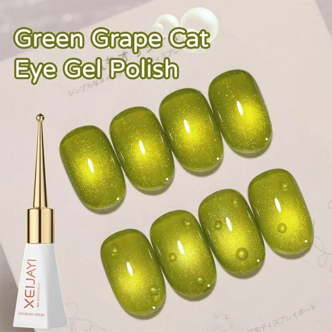 XEIJAYI 10Ml Occhi di Gatto Smalto Gel Gel Magnetico per Unghie Smalto Permanente per Unghie Uv Glitter Smalto Gel Smalto con Scintille