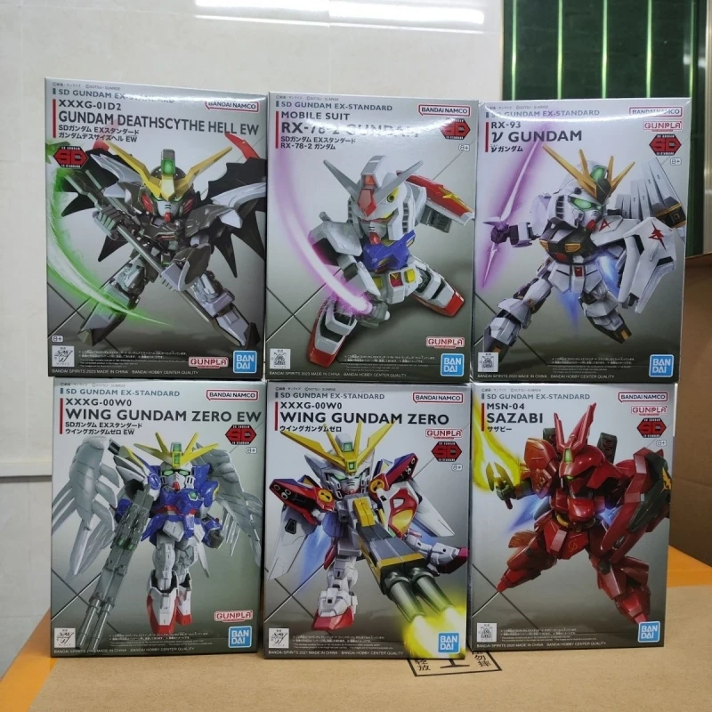 

Bandai Sdex Bb Senshi Gundam Model Kit Rx-78-2 Nu Sazabi Deathscythe Wing Char'S Zaku Articulated Model Toy Gift