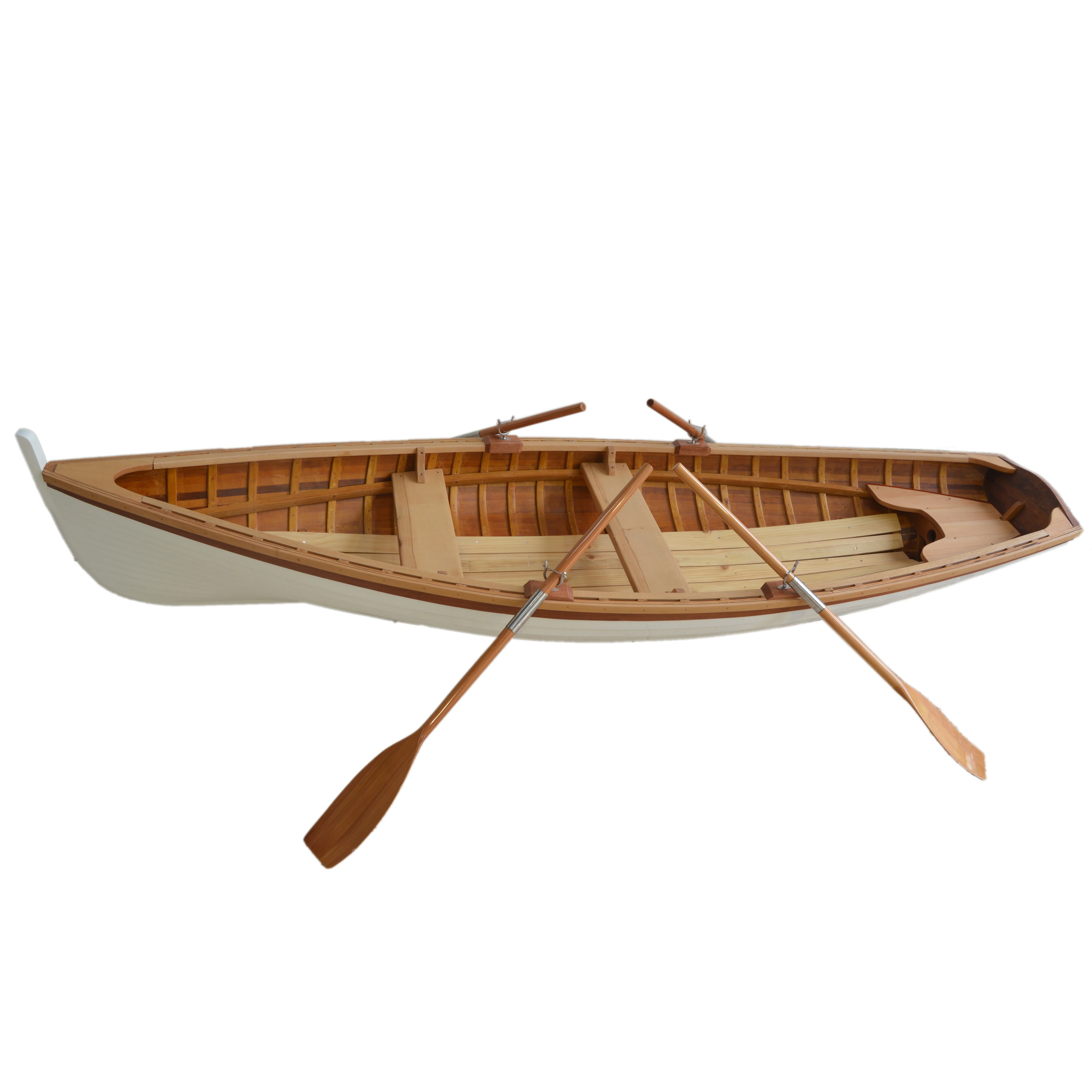 Clinker-built 12-foot Whitehall row boat kayak samples available