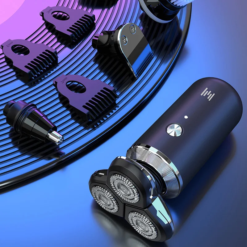 5 in 1 Multi-Functional Safety Razor Men Full-Body Waterproof Shaving Machine Electric Face Beard Trimmer Rechargeable Shaver