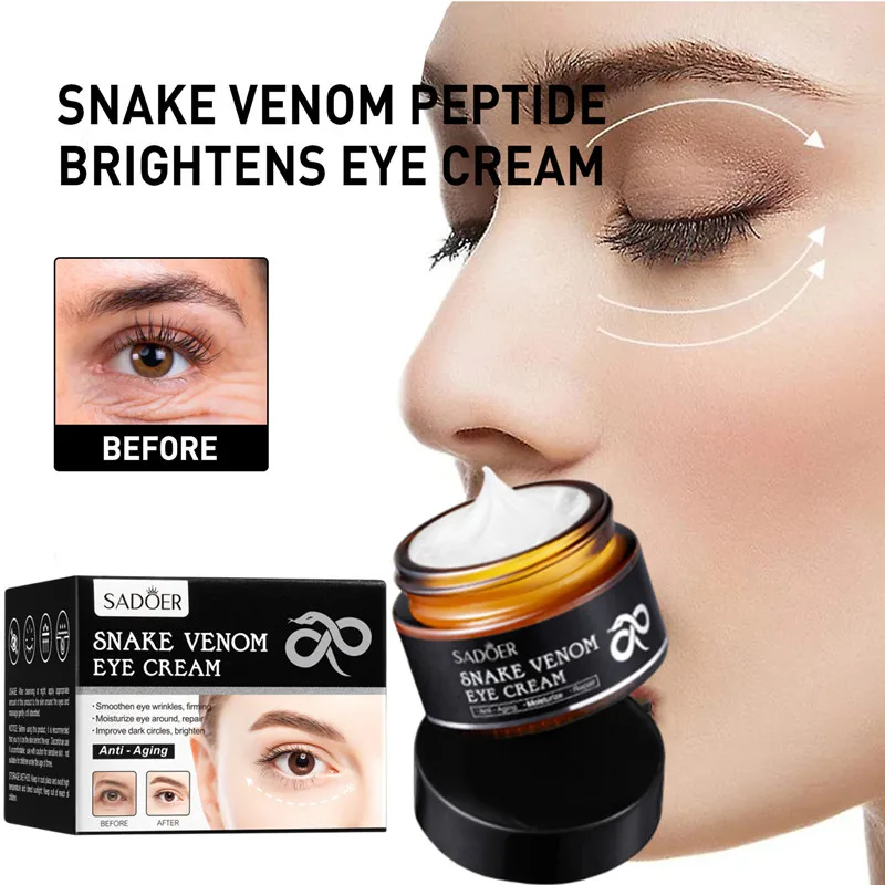 

Snake Venom Peptide Brightening Eye Cream hydrating moisturizing repair eye dry lines and fine lines bags vitality eye cream