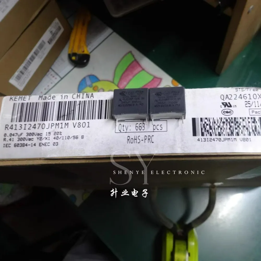 

10PCS AV R413 0.047uf/300VAC 47nf 473 Brand new 15mm film capacitor R413I2470JPM1M