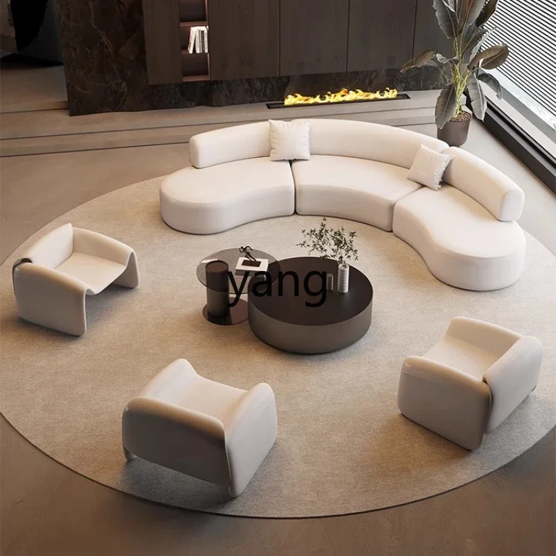 LH Semicircular Arc Business Sofa Office Negotiation Hotel Sales Office Rest Area
