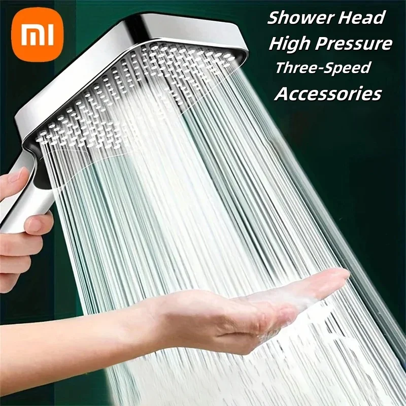 Xiaomi Large Panel Shower Head 3 Modes Adjustable High Pressure Nozzle Sprayer Square With Filter Element Bathroom Accessories