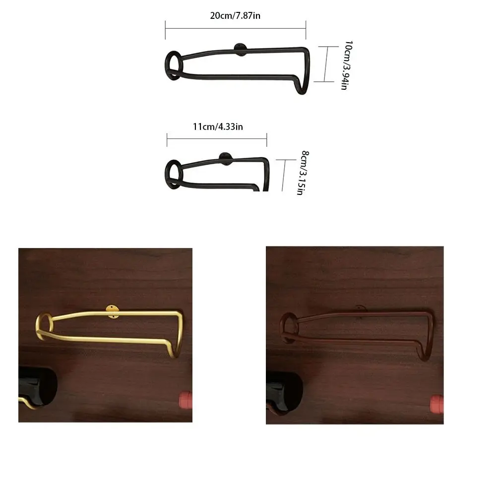 Home Decoration Wall-Mounted Wine Rack Simple Modern Easy Clean Wine Display Holder Metal Wine Support Shelf Stand Wine Cellar