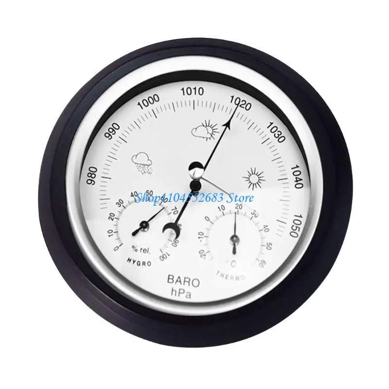 

Y6GD Barometric Pressure Weather Forecast Barometer Thermometer Hygrometer for Home
