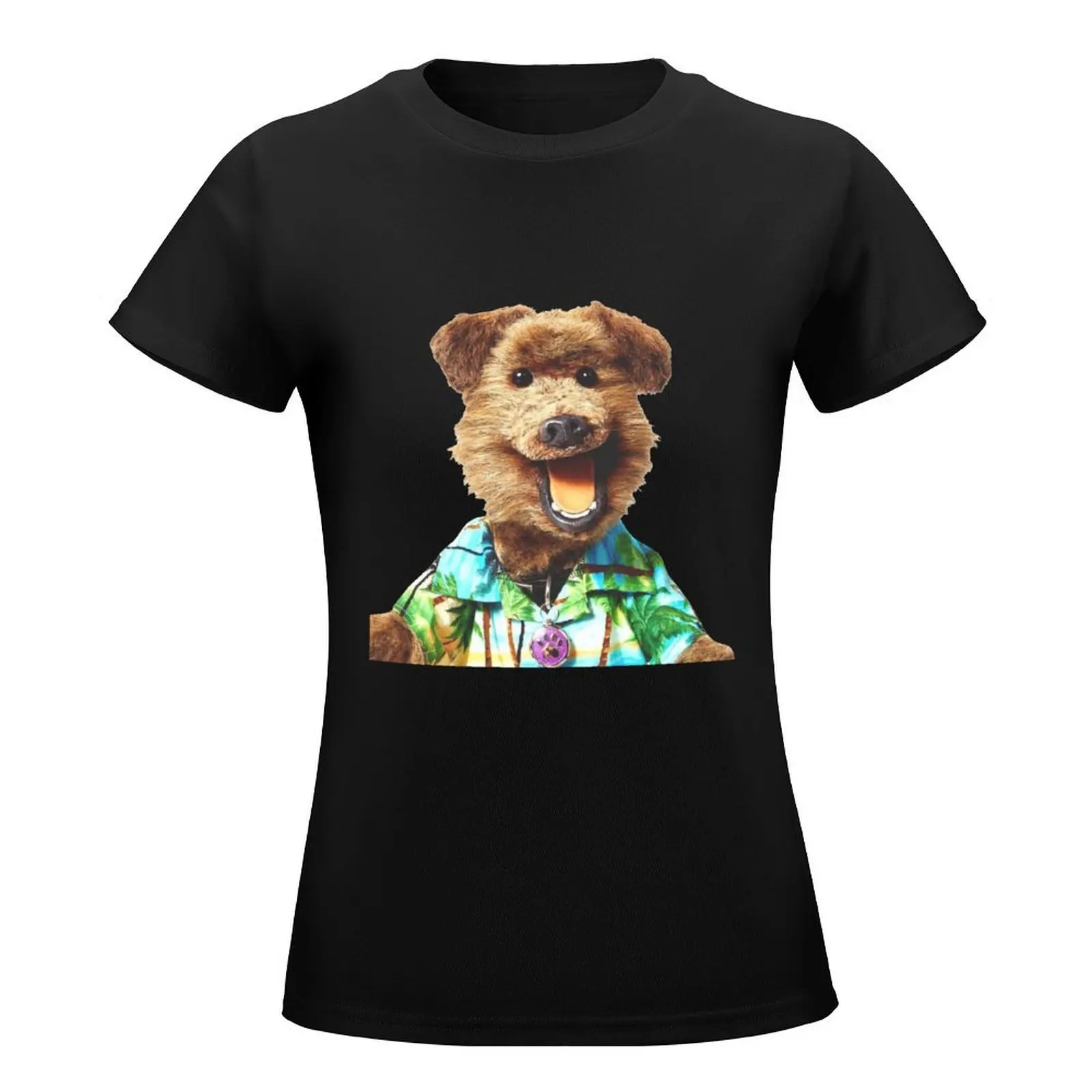 Hacker T Dog T-Shirt Short sleeve tee cute tops summer top lady clothes tops for Women